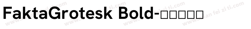 FaktaGrotesk Bold字体转换